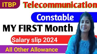 ITBP Telecommunication Constable First Month Salary Silp 2024💥 DA HRA TA All OTHER Allowance 💥