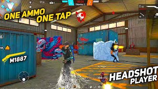 ONE AMMO ONE TAP ON  HEADSHOT PLAYER || CS RANK PUSH || FREE FIRE NEW GAMEPLAY VIDEO