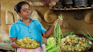 chicken noodles  🤪 Chicken noodles made with lots of vegetables. .village kitchen recipe