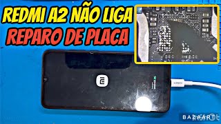 Xiaomi Redmi A2 Não Liga e quando põe pra carrega só fica piscando | Reparo de Placa Passo a Passo