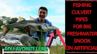 Fishing Culvert pipes for Freshwater Snook -no live bait needed-