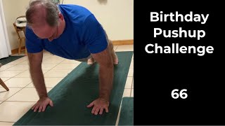 Birthday Pushup Challenge: 66 Years