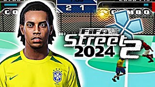 FIFA STREET 2024 MOD PPSSPP COM TIMES REAIS QUADRAS MODIFICADAS, TATUAGENS JOGADORES NOVOS GRÁFICOS