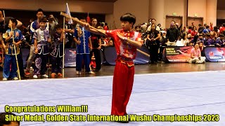 William, Staff (Gunshu) Silver Medal, Golden State International Wushu Championships 2023