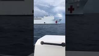 America Red Cross Ship In Jamaica