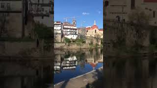 Beautiful 😻 river view of Amarante 🇵🇹Portugal #shorts #viral #youtubeshorts