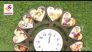 Personalized wooden clock with pictures | Customized clocks | wedding gifts, marriage gifts | TCT