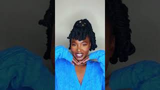 How to style soft locs💙#hairtutorial #softlocs #hairstyles #protectivestyles