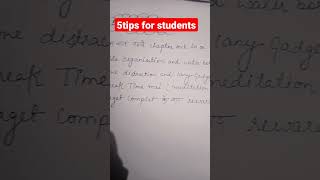 🔥🔥5 tips for students #magic #tricks #shorttrick  #shorts