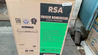 jangan salah beli!!! lihat dulu ukuran/kapasitasnya frezer bok Rsa CF 110