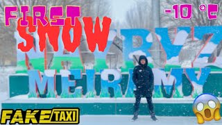 The First Snow in Kazahkstan🇰🇿Car Driver Prank😨