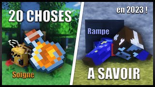 20 CHOSES A SAVOIR si vous REJOUEZ à Minecraft en 2023 ! Minecraft Survie 1.19+