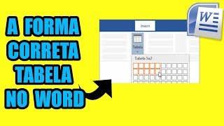 Como fazer Tabela no Word 2010 e 2016 - configurações