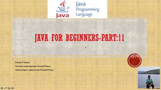 Java Beginners Part 11