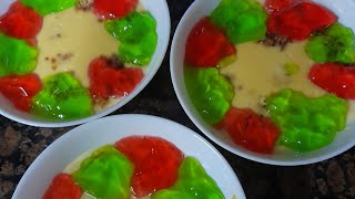 Jelly with Custard