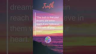 Truth - #shorts #dreamshorts #motivational #subscribe #dream #truth