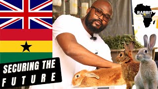 He lives in the UK but Started a Rabbit Farm Investment in Ghana|| @RABBITOFARMINO