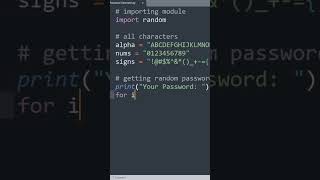 Random Password Generator | Get Unhackable Passwords! #python