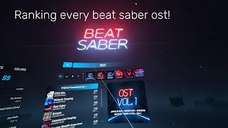 Ranking every beat saber OST!