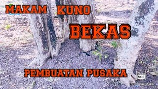 pusaka keris yang masih mencap utuh di makam kuno