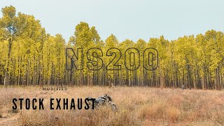 NS 200 STOCK EXHAUST 🔥😈 #ns200 #exhaust #jharkhand #motovlog #STOCK