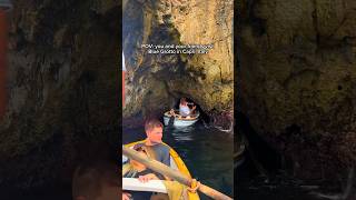 Tight squeeze into Blue Grotto in Capri, Italy with ​⁠@RoyalCaribbean #shorts