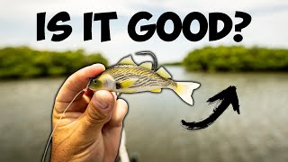 Big SNOOK Fishing with LIVE TARGET CROAKER SWIMBAIT (Lure Review)