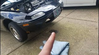 Our New Miata has a massive oil leak