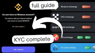 How To Complete Hamster Kombat KYC ! | hater Kombat New update ! | Full guide | How to Add Binance