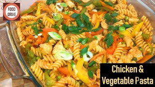 Easy To Make Delicious & Healthy Chicken And Vegetable Pasta Recipe By Food Drive