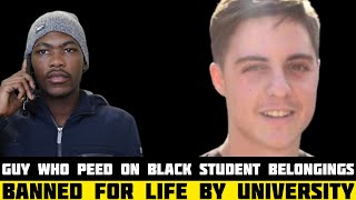 Theuns du Toit the boy who urinated on black student belongings banned from Stellenbosch University