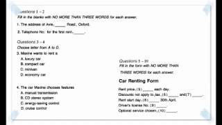 IELTS latest listening practice test