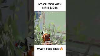 1v5 WITH DBS AND M4 Watch Till End #bgmi #bgmishorts #ytshorts #shorts #pubgmobile #viral #trending