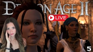 How Does No One Know I'm A Mage Yet? | Let's Play Dragon Age 2 Blind Ep.5 | 🔴LIVE🔴