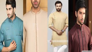 Latest Kurta Design for Men | Gents shalwar kameez Design | Eid Man Kurta with Side Patti Buttons