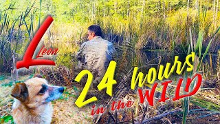 24 HOURS in the WILD WITH a DOG. FISHING and METAL DETECTING. UKRAINE