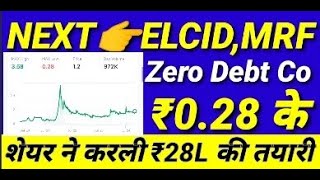 Next Elcid, MRF Zero Debt Co ₹0.28 के share ने करली ₹28 L की तैयारी | Money Mantra #stockmarket