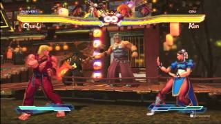 NEW Street Fighter X Tekken - Chun-Li Character Demo Part 1 - 2/8/12