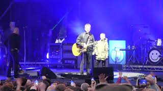 Noel Gallaghers High Flying Birds Live Cannock Chase 12/6/22 Gets young fan Lucas on stage.