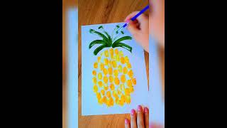 🍍🍍🍍 малювання пальчиками#diy #ideas #fypyoutube #creative #fypシ #drawing #howtomake #painting #funny