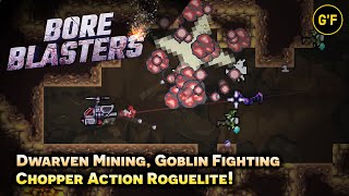 Mine with a BATTLE COPTER In This Fast Action Roguelite! [ BORE BLASTERS ] Gameplay