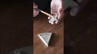 How to make a christmas pendant - (hand-built ceramics) | The entire pottery process