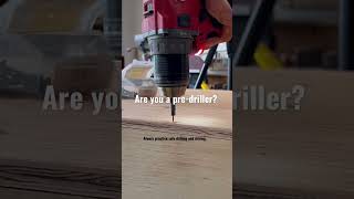 Do you practice safe drilling and driving? #woodworking #diytips #diy