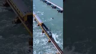 Dangerous railway bridge / pamban bridge #pambanbridge #railway #indianrailways