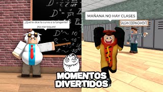 ESCAPA de la ESCUELA de ROBLOX 😱​ MOMENTOS DIVERTIDOS 🌭​ CAPITAN SALCHICHA 🌭​