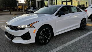 2024 Kia K5 GT LINE white with Red leather seats