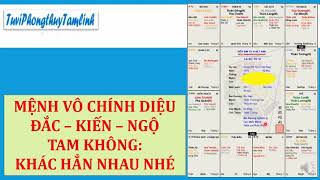 MỆNH VÔ CHÍNH DIỆU ĐẮC TAM KHÔNG SAO ĐỜI LẬN ĐẬN?