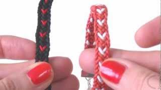 Beading DIY - Hearts Bracelet using Kumihimo Loom