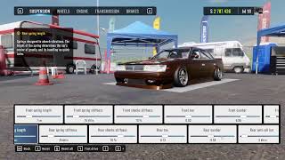 Testing and tuning with music in CarX Drift racing