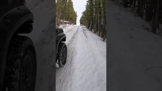 when climbing a snowy hill gone wrong #iceroad #ice #offroad #chevy #colorado